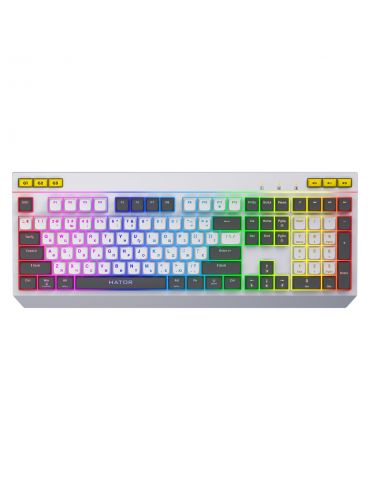 HATOR Icefall tastaturi Gaming USB QWERTY Engleză SUA Alb