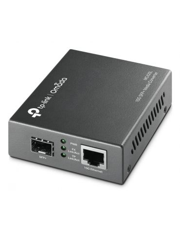 TP-Link MC420L convertoare media pentru rețea 10000 Mbit s Multimodală, Monomodală Negru - Tik.ro
