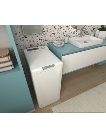 Candy Smart Inverter CSTG 48TME 1-S mașini de spălat Încărcare verticală 8 kilograme 1400 RPM Alb