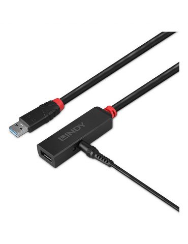 Lindy 43403 hub-uri de interfață USB 3.2 Gen 1 (3.1 Gen 1) Type-C 5000 Mbit s Negru