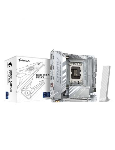 GIGABYTE B860I AORUS PRO ICE plăci de bază Intel B860 LGA 1851 (Socket V1) mini ITX - Tik.ro