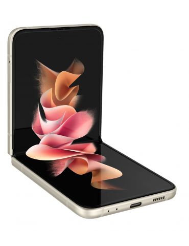 Samsung Galaxy Z Flip3 5G SM-F711B 17 cm (6.7") Android 11 USB tip-C 8 Giga Bites 256 Giga Bites 3300 mAh Cremă Samsung - 1 - Tik.ro