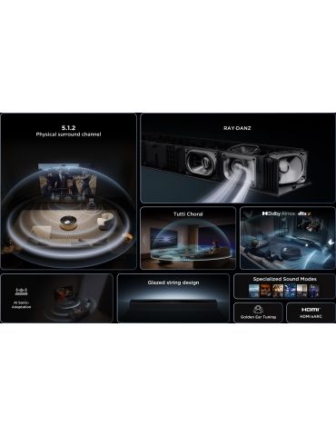 TCL Q Q75H Titan 5.1.2 canale 620 W