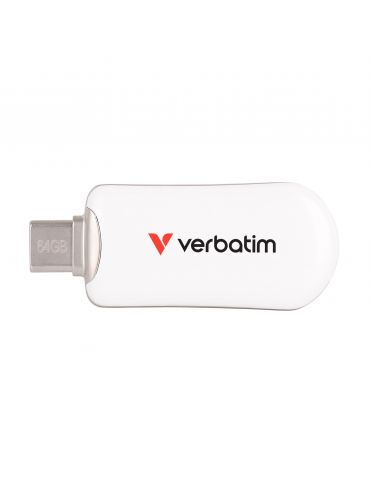 Verbatim 30228 memorii flash USB 64 Giga Bites USB tip-C 3.2 Gen 1 (3.1 Gen 1) Alb - Tik.ro