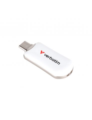 Verbatim 30230 memorii flash USB 256 Giga Bites USB tip-C 3.2 Gen 1 (3.1 Gen 1) Alb