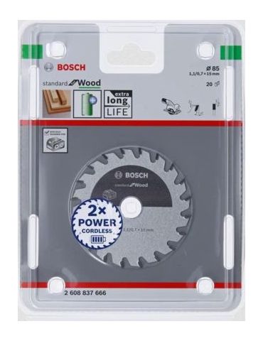 Bosch 2 608 837 666 lame pentru ferăstraie circulare 8,5 cm 1 buc.
