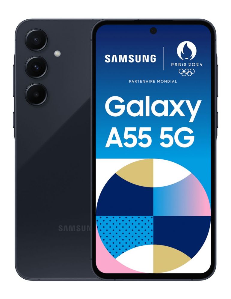 Samsung Galaxy A55 5G 16,8 cm (6.6") Dual SIM hibrid USB tip-C 8 Giga Bites 128 Giga Bites 5000 mAh Bleumarin