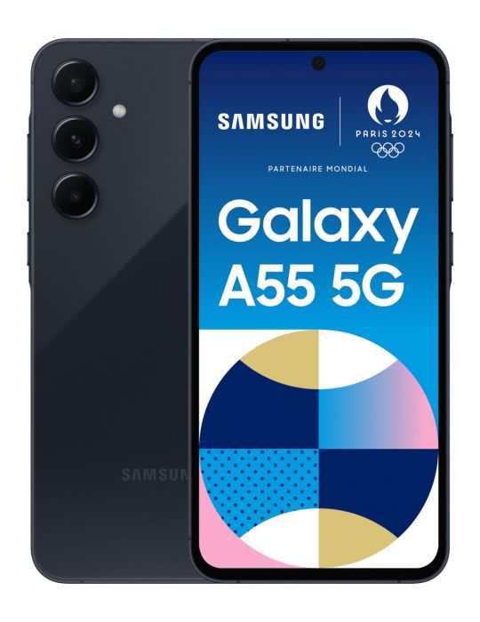 Samsung Galaxy A55 5G 16,8 cm (6.6") Dual SIM hibrid USB tip-C 8 Giga Bites 128 Giga Bites 5000 mAh Bleumarin