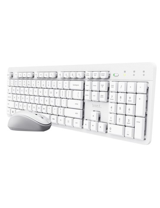 Trust Ody II tastaturi Mouse inclus Casă   Birou RF fără fir QWERTY Engleză SUA Alb