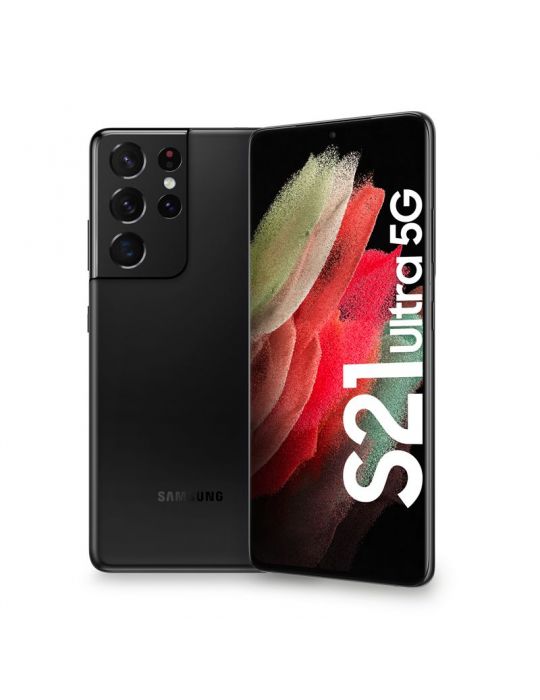 Samsung Galaxy S21 Ultra 5G SM-G998B 17,3 cm (6.8") Dual SIM Android 11 USB tip-C 12 Giga Bites 128 Giga Bites 5000 mAh Negru Sa