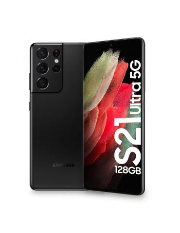 Samsung Galaxy S21 Ultra 5G SM-G998B 17,3 cm (6.8") Dual SIM Android 11 USB tip-C 12 Giga Bites 128 Giga Bites 5000 mAh Negru Sa