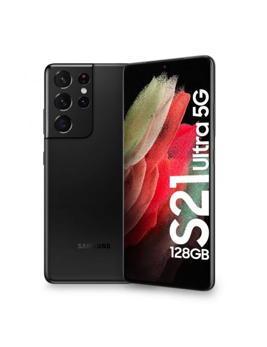 Samsung Galaxy S21 Ultra 5G SM-G998B 17,3 cm (6.8") Dual SIM Android 11 USB tip-C 12 Giga Bites 128 Giga Bites 5000 mAh Negru Sa