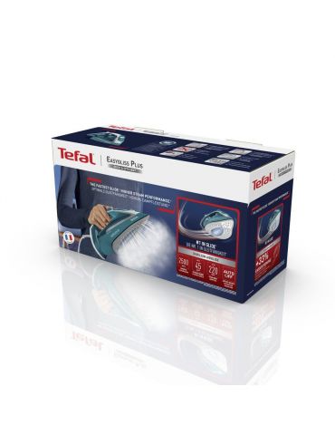 Tefal EasyGliss Plus FV5737 Fier de călcat uscat și cu abur Talpă Durilium 2500 W Turcoaz, Alb
