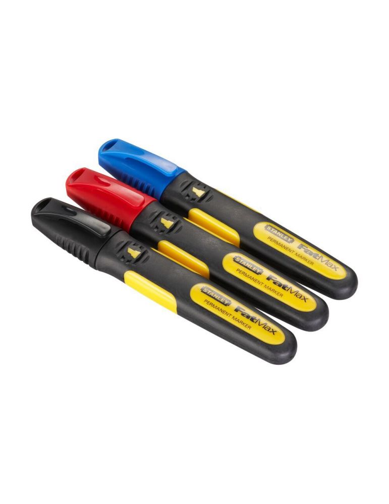 Stanley 0-47-315 set 3 markere fatmax negru albast
