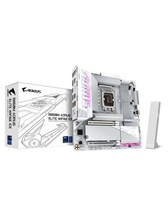 GIGABYTE B860M AORUS ELITE WF6E ICE Intel B860 LGA 1851 (Socket V1) micro-ATX