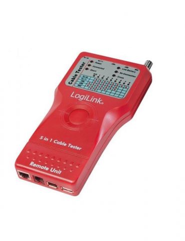 Tester cablu retea logilink pt. cablu utp ftp usb coaxial conector rj45 rj11 bnc usb ieee1394 wz0014 (include tv 0.8lei) Logilin - Tik.ro