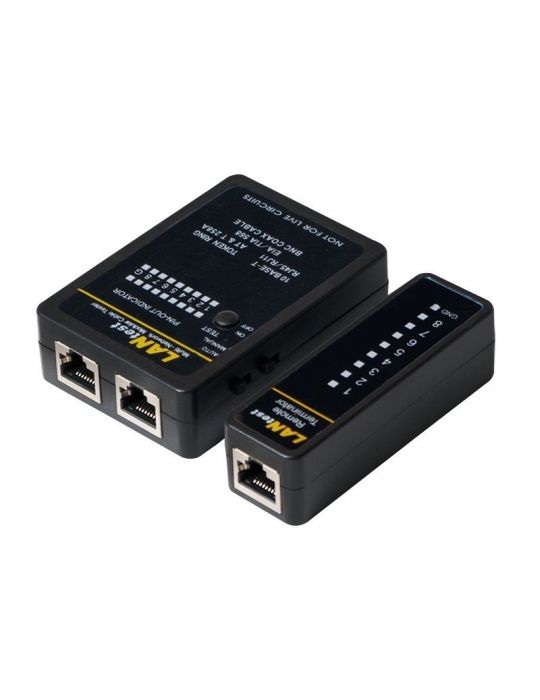 Tester cablu retea logilink pt. cablu utp ftp coaxial conector rj45 rj11 rj12 bnc wz0015 (include tv 0.8lei) Logilink - 1