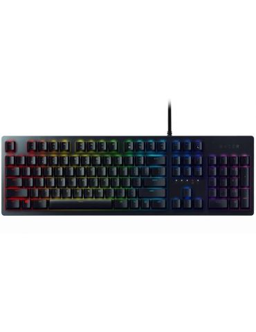 Tastatura razer - gaming huntsman cu fir 107 taste format standard  mecanica switch razer opto-mechanical usb negru rz03-0252010 - Tik.ro