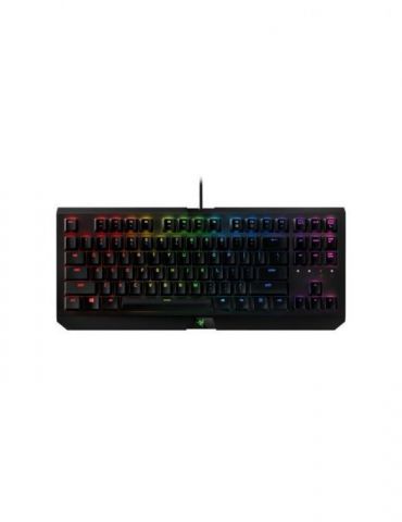 Tastatura razer - gaming blackwidow x tournament chroma cu fir 87 taste format tkl  mecanica switch razer green usb negru rz03-0 - Tik.ro