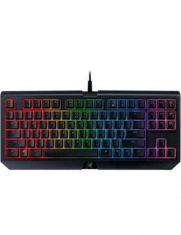 Tastatura razer - gaming blackwidow chroma v2 cu fir 87 taste format tkl  mecanica switch razer yellow usb negru rz03-02190800-r - Tik.ro