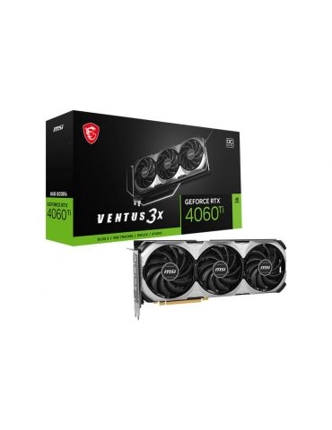 MSI VENTUS GeForce RTX 4060 Ti 3X E 8G OC NVIDIA 8 Giga Bites GDDR6 - Tik.ro