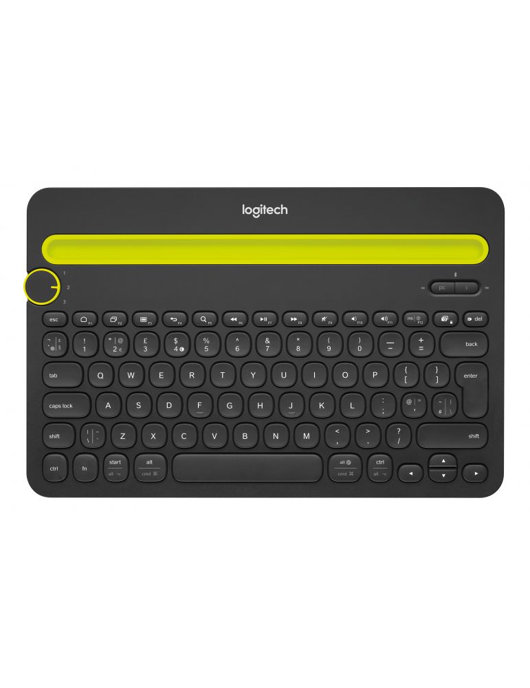 Logitech Bluetooth Multi-Device Keyboard K480 tastaturi QWERTY US Internațional Negru, Lamiie