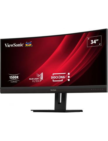 Viewsonic VG3456C monitoare LCD 86,4 cm (34") 3440 x 1440 Pixel UltraWide Quad HD LED Negru
