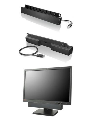 Lenovo USB Soundbar Negru 2.0 canale 2,5 W - Tik.ro