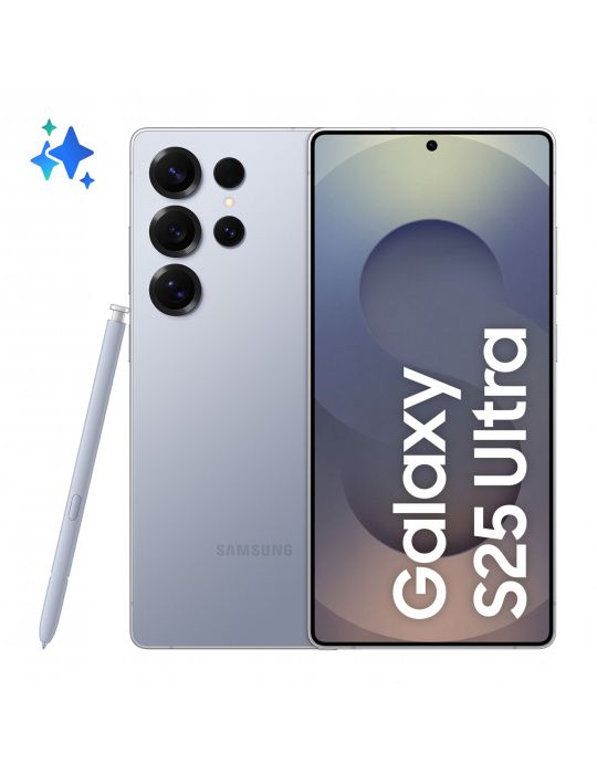 Samsung Galaxy S25 Ultra 17,5 cm (6.9") Dual SIM Android 15 5G USB tip-C 12 Giga Bites 256 Giga Bites 5000 mAh Albastru, Argint