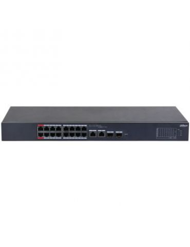 Dahua Technology DH-CS4226-24ET-375 Gestionate L2 Gigabit Ethernet (10 100 1000) Power over Ethernet (PoE) Suport Negru - Tik.ro