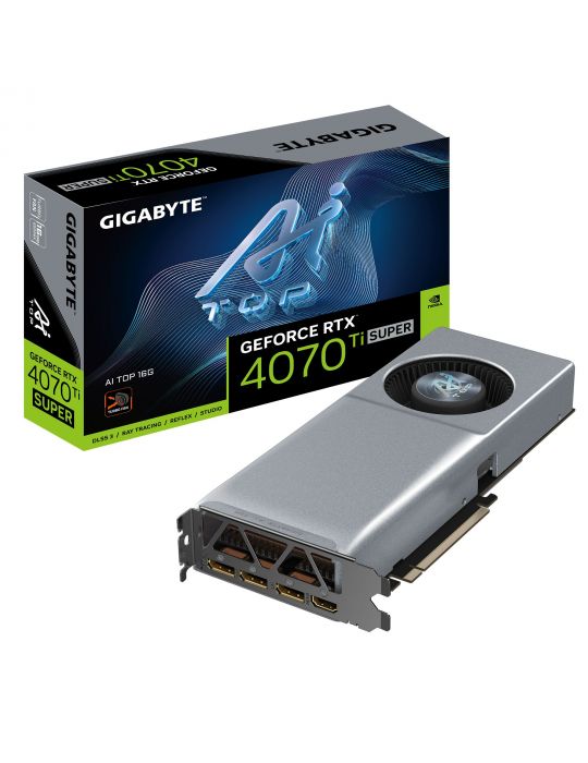 GIGABYTE GeForce RTX 4070 Ti SUPER AI TOP 16G NVIDIA 16 Giga Bites GDDR6X