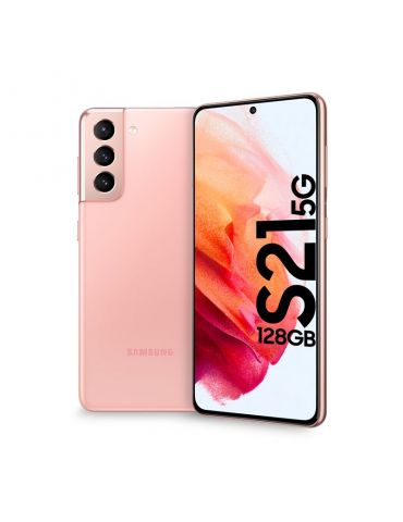Samsung Galaxy S21 5G SM-G991B 15,8 cm (6.2") Dual SIM Android 11 USB tip-C 8 Giga Bites 128 Giga Bites 4000 mAh Roz Samsung - 2
