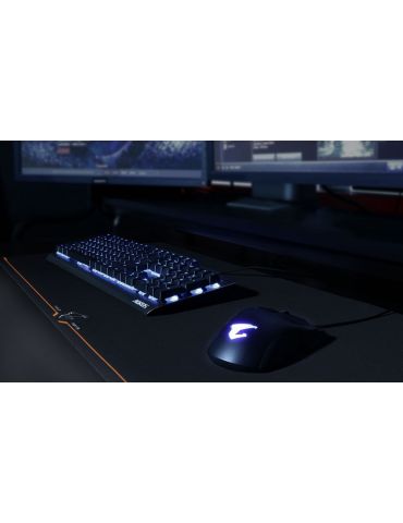 GIGABYTE AMP900 Mouse pad pentru jocuri Negru, Portocală