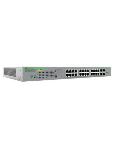 Allied Telesis AT-GS950 28PSV2-50 switch-uri Fara management Gigabit Ethernet (10 100 1000) Power over Ethernet (PoE) Suport Gri - Tik.ro