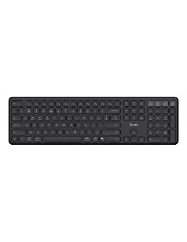 Trust Vaiya tastaturi Universală USB + RF Wireless + Bluetooth Engleză SUA Negru
