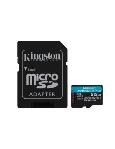 Kingston Technology Canvas Go! Plus 512 Giga Bites MicroSD UHS-I Clasa 10