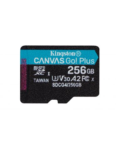 Kingston Technology Canvas Go! Plus 256 Giga Bites MicroSD UHS-I Clasa 10