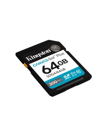 Kingston Technology Canvas Go! Plus 64 Giga Bites SDXC UHS-I Clasa 10