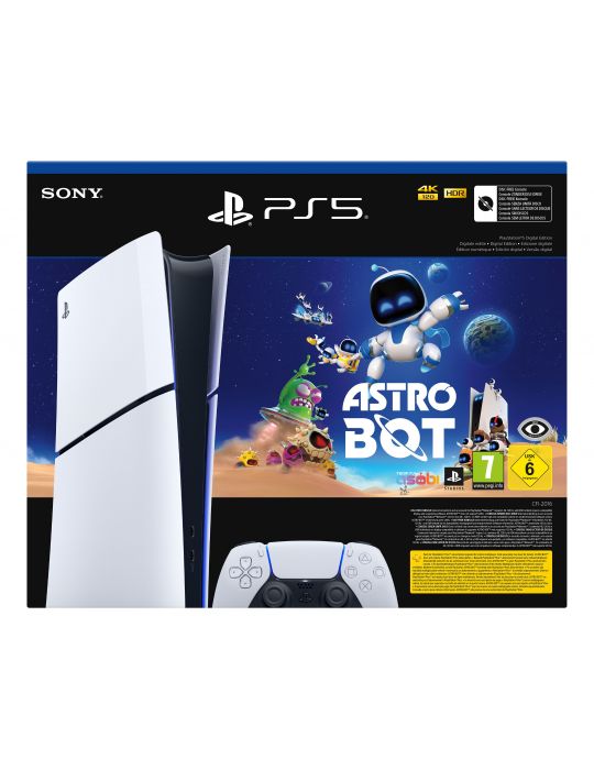 Sony PlayStation 5 Digital Edition Slim Astro Bot 1 TB Wi-Fi Negru, Alb
