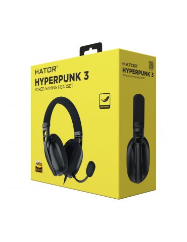 HATOR Hyperpunk 3 Căști Prin cablu În ureche Gaming Negru