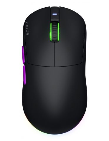 HATOR Quasar 3 Ultra 8K Wireless mouse-uri Gaming Ambidextru RF Wireless + Bluetooth + USB Type-A Optice 30000 DPI - Tik.ro