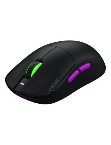 HATOR Quasar 3 Ultra 8K Wireless mouse-uri Gaming Ambidextru RF Wireless + Bluetooth + USB Type-A Optice 30000 DPI