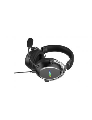 HATOR Hypergang 3 USB Căști Prin cablu & Wireless Bandă de fixare pe cap Gaming USB Type-C   USB Type-A Bluetooth Negru