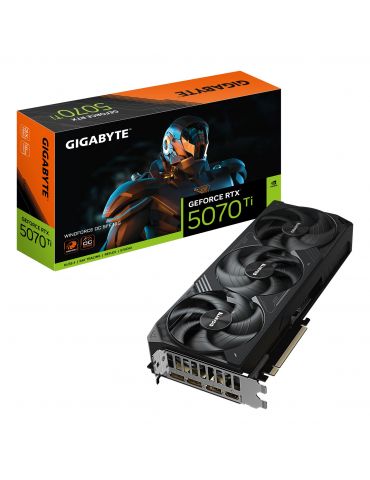 GIGABYTE GeForce RTX 5070 Ti WINDFORCE OC SFF 16G NVIDIA 16 Giga Bites GDDR7 - Tik.ro
