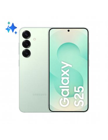 Samsung Galaxy S25 15,8 cm (6.2") Dual SIM Android 15 5G USB tip-C 12 Giga Bites 128 Giga Bites 4000 mAh Culoare mentă - Tik.ro