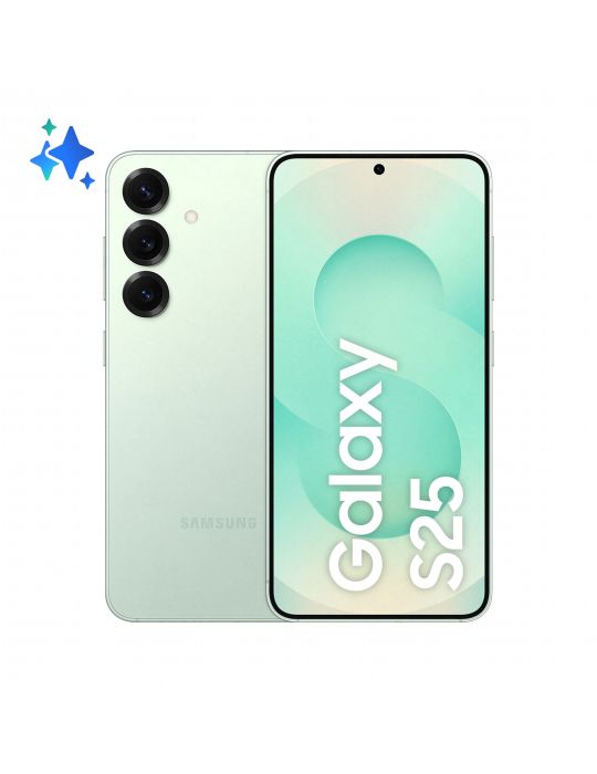 Samsung Galaxy S25 15,8 cm (6.2") Dual SIM Android 15 5G USB tip-C 12 Giga Bites 128 Giga Bites 4000 mAh Culoare mentă