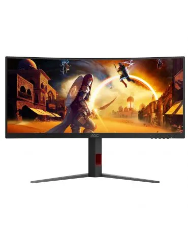 AOC G4 CU34G4Z monitoare LCD 86,4 cm (34") 3440 x 1440 Pixel Wide Quad HD LED Negru, Roşu