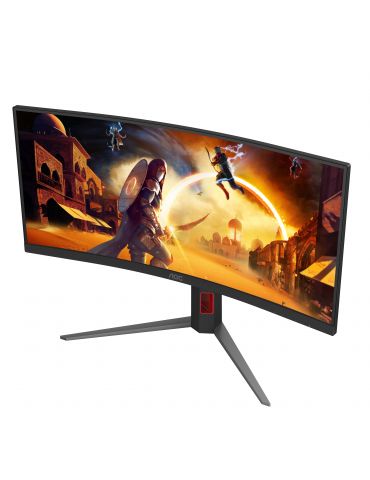 AOC G4 CU34G4Z monitoare LCD 86,4 cm (34") 3440 x 1440 Pixel Wide Quad HD LED Negru, Roşu