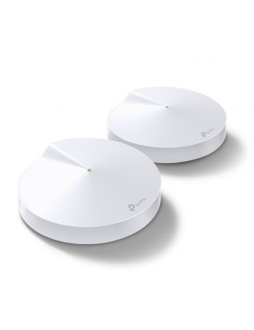 TP-Link Deco M5 (2-Pack) Bandă dublă (2.4 GHz  5 GHz) Wi-Fi 5 (802.11ac) Alb Intern - Tik.ro