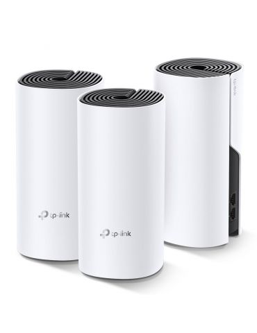 TP-Link Deco M4(3-pack) Bandă dublă (2.4 GHz  5 GHz) Wi-Fi 5 (802.11ac) Alb 2 Intern